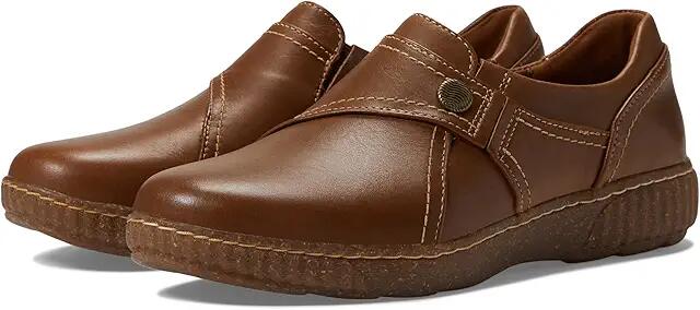 Clarks Caroline Pearl (Dark Tan Leather) Women's Shoes Cover