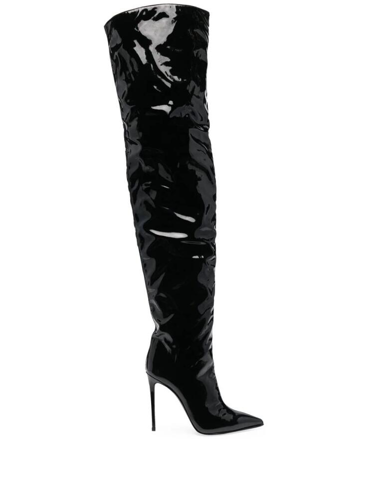 Le Silla Eva thigh-high 120mm boots - Black Cover