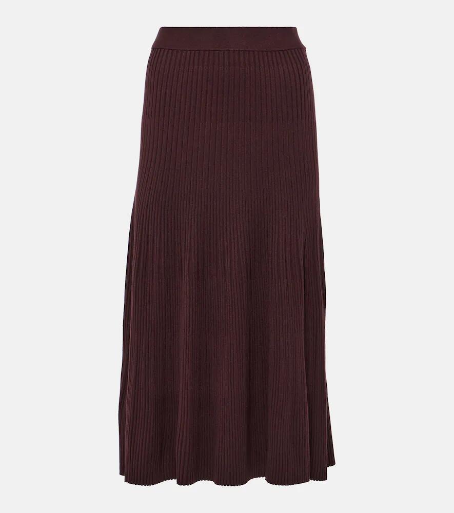 Altuzarra Ireene ribbed-knit midi skirt Cover