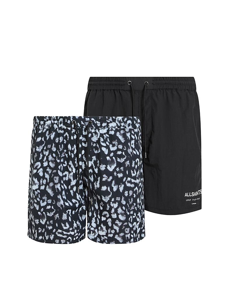 Allsaints Lani Nylon Regular Fit Swim Trunks, Pack of 2 Cover