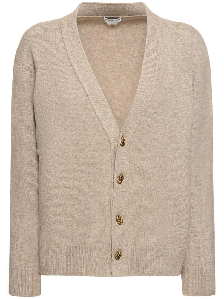 BOTTEGA VENETA Cashmere Blend Cardigan W/ Knot Buttons Cover