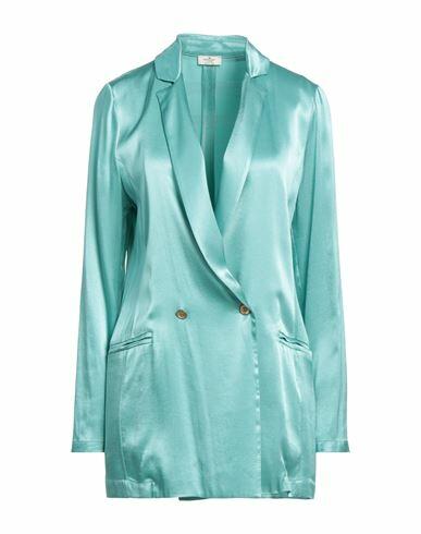 Rebel Queen Woman Blazer Turquoise Viscose Cover