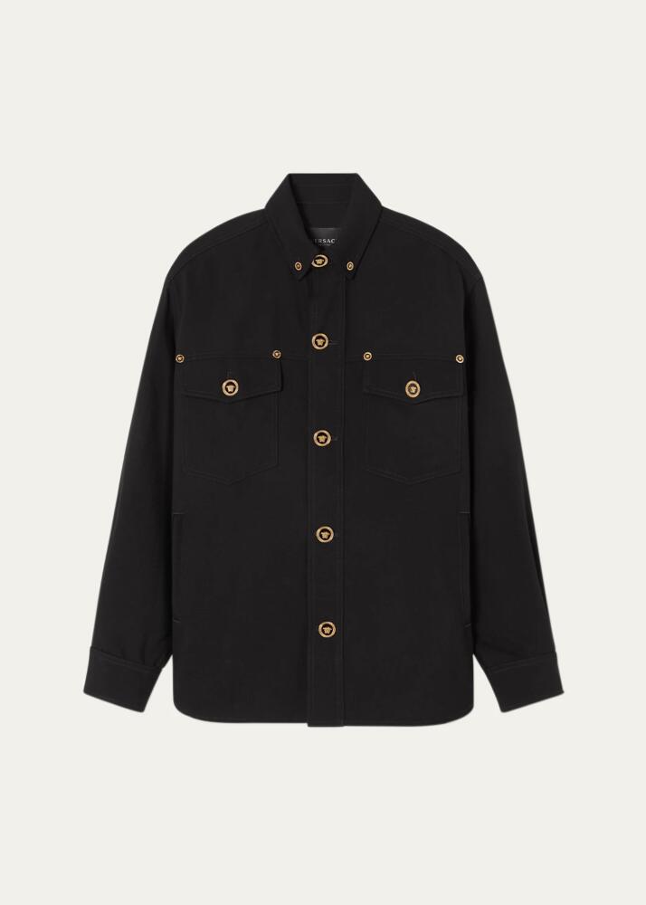 Versace Men's Medusa Twill Overshirt Cover