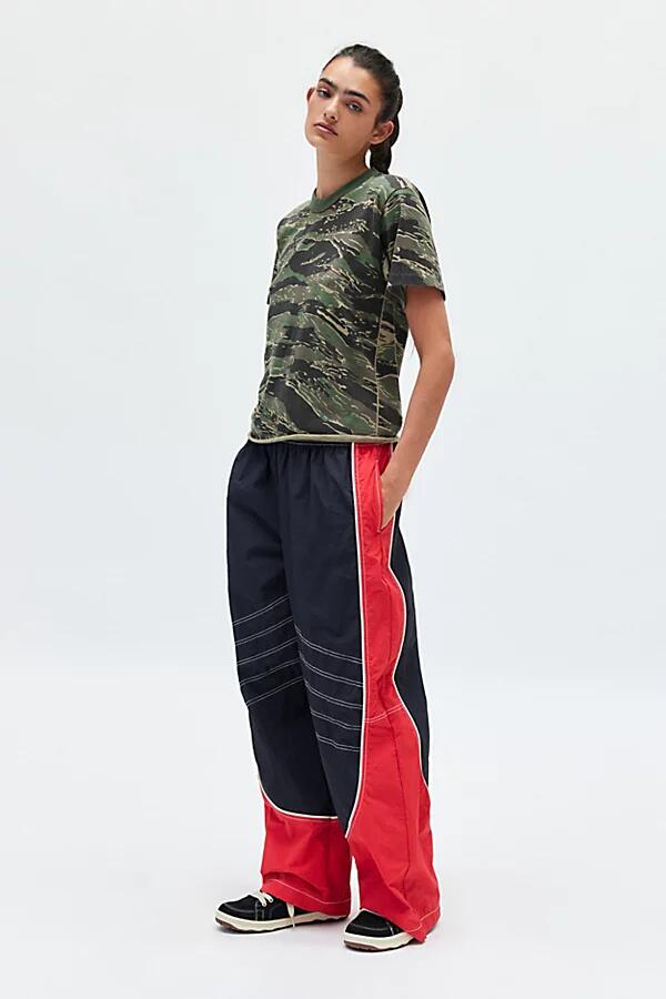 BDG Marny Moto Track Pant in Black/Red Cover