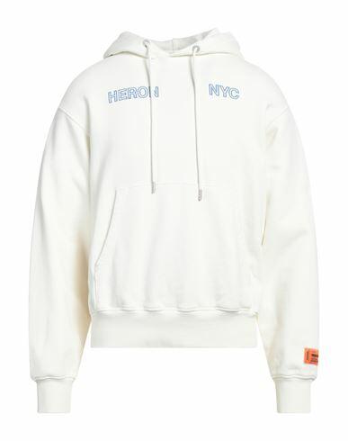 Heron Preston Man Sweatshirt White Cotton, Elastane, Polyester Cover