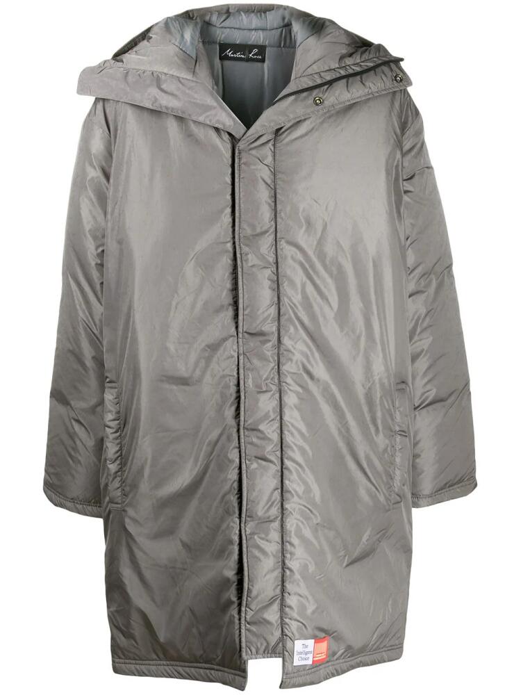 Martine Rose hooded padded coat - Grey Cover