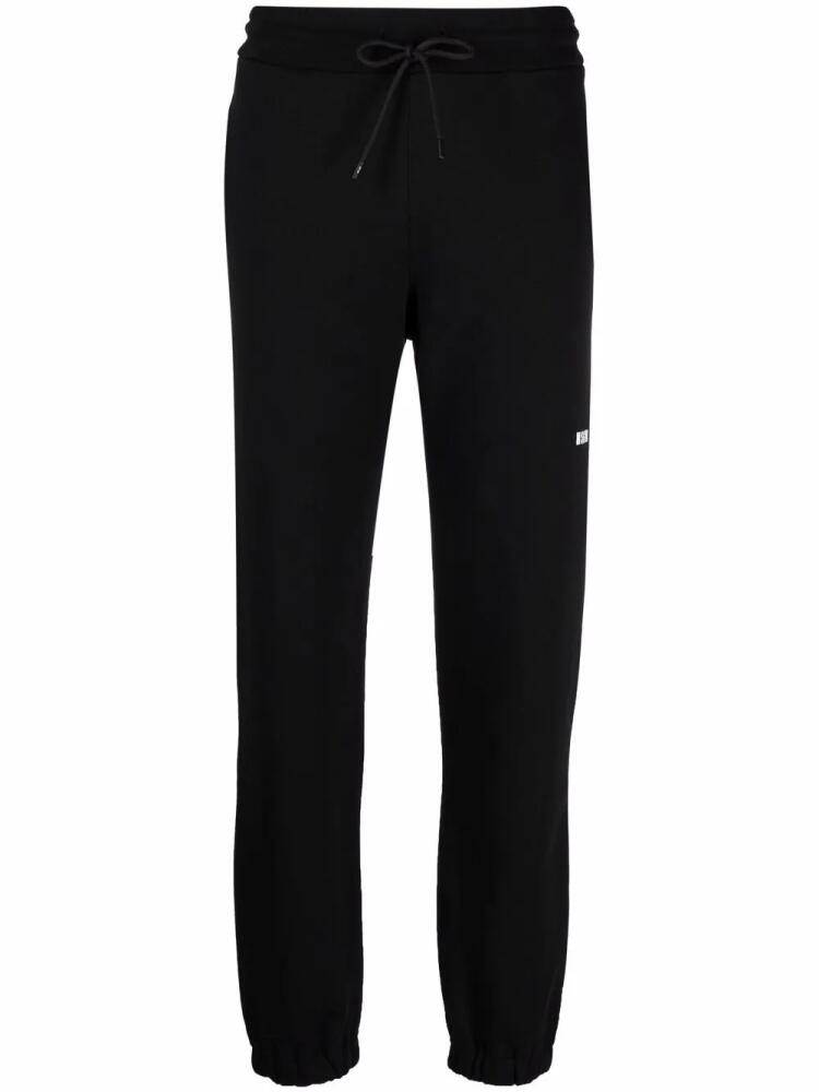 MSGM logo detail jersey sweatpants - Black Cover