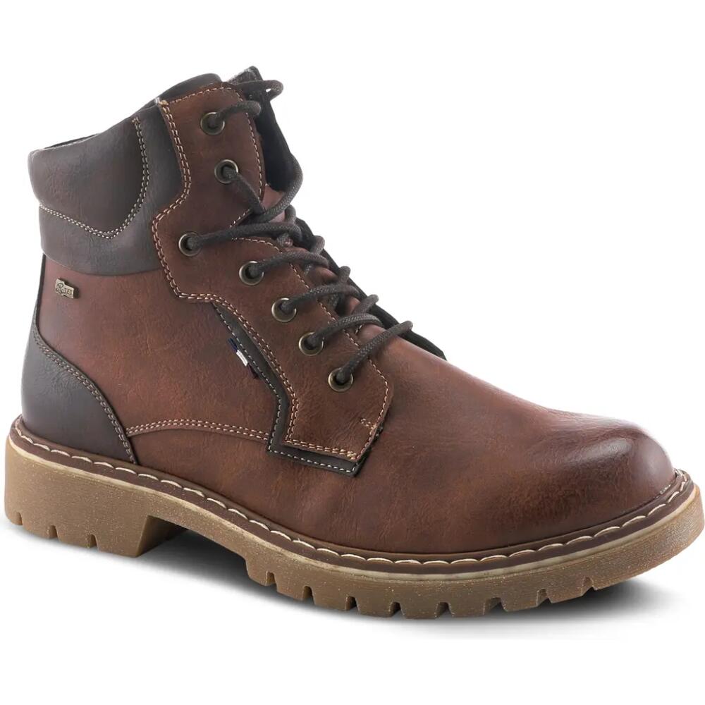 Spring Step Oliver Plain Toe Boot in Brown Cover