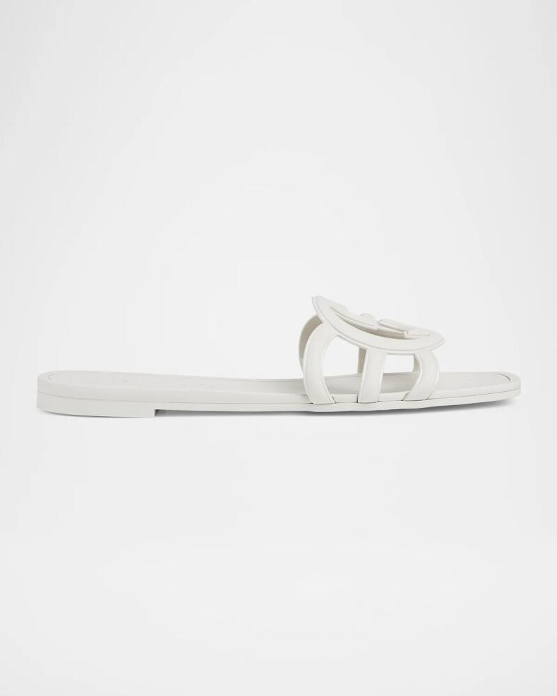 Gucci Palma GG Rubber Flat Slide Sandals Cover