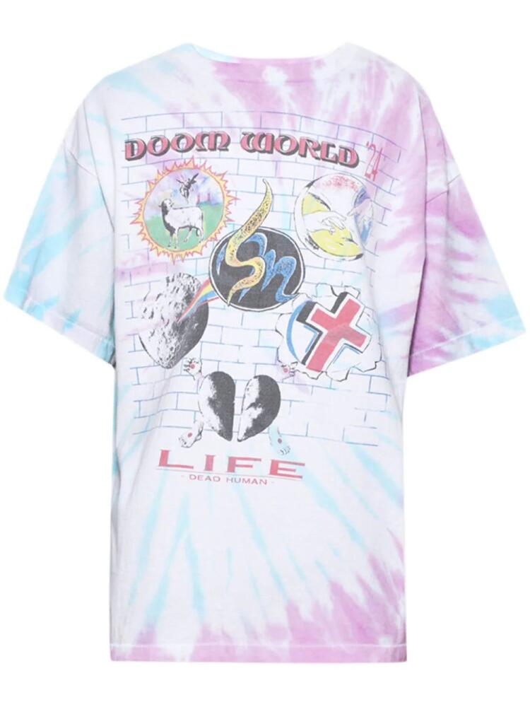 SAINT MXXXXXX x Lastman Door World cotton T-shirt - Pink Cover