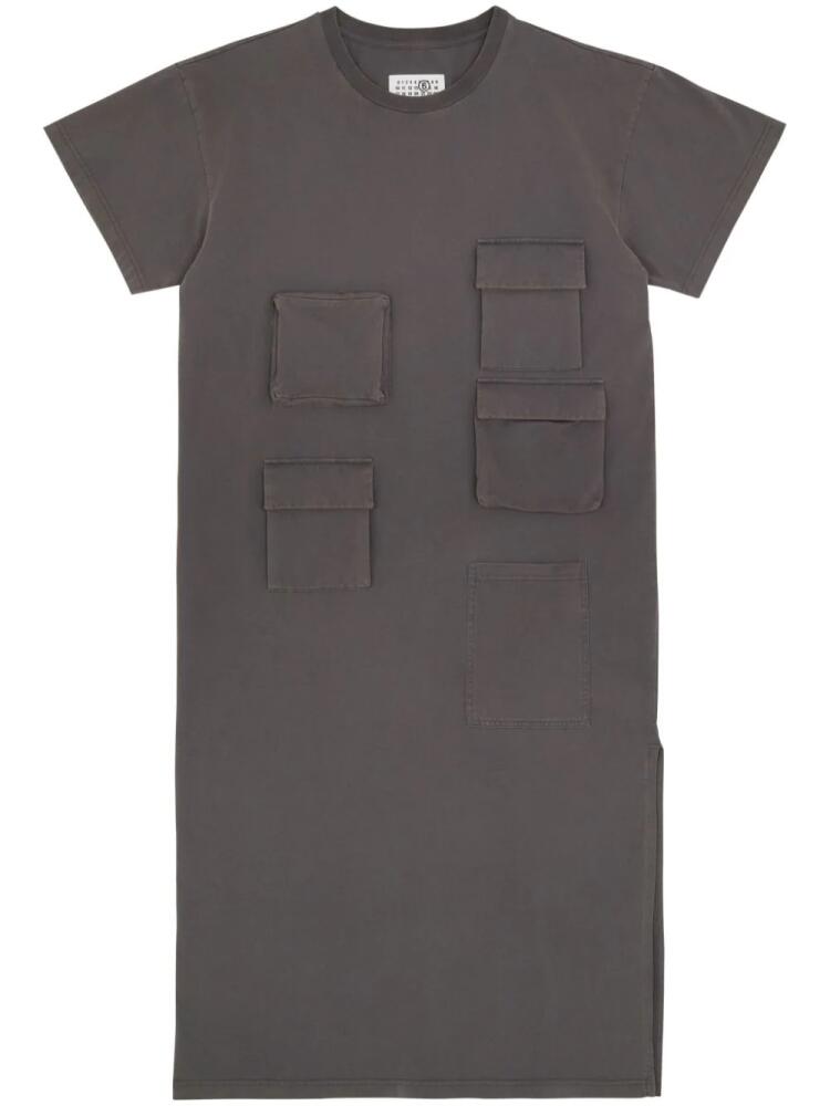 MM6 Maison Margiela cotton jersey midi dress - Grey Cover