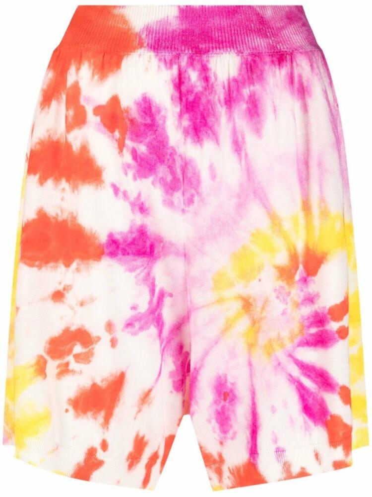 Stella McCartney tie-dye cotton shorts - Pink Cover