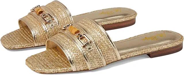 Lilly Pulitzer Dayna Sandals (Gold Metallic) Women's Shoes Cover