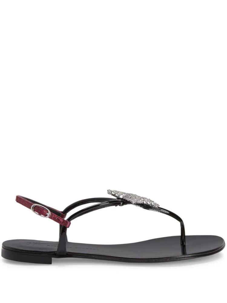 Giuseppe Zanotti Hollie Star crystal-embellished sandals - Black Cover