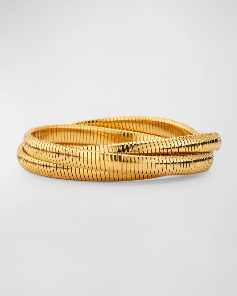 Gas Bijoux Infinity 3-Row Bracelet, Gold-Plate Cover