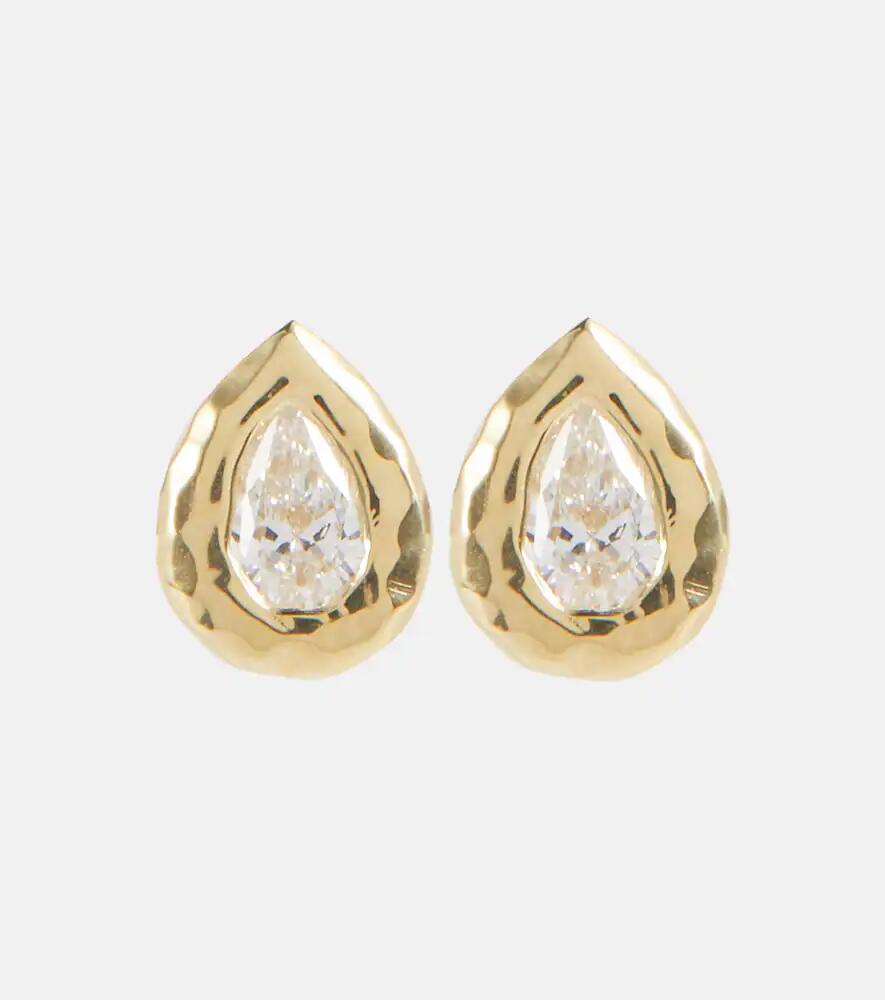 Octavia Elizabeth Nesting Gem 18kt gold earrings with diamonds Cover