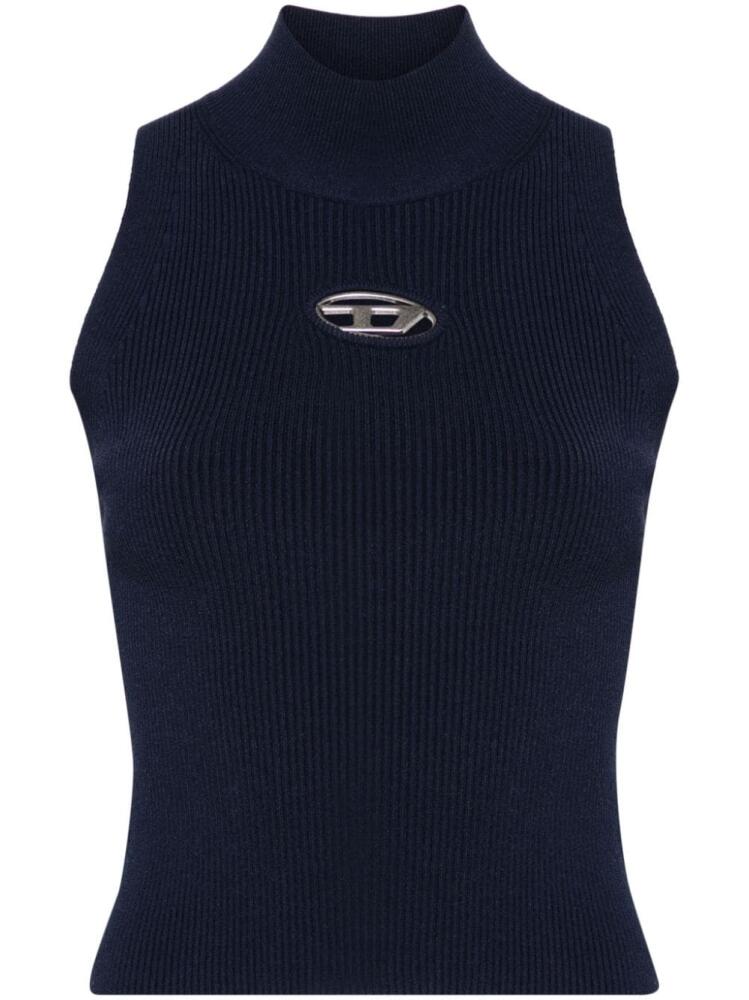 Diesel M-Onervax ribbed-knit tank top - Blue Cover