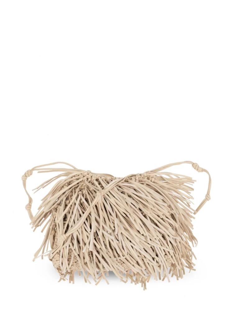 Ulla Johnson Valeria fringed shoulder bag - Neutrals Cover