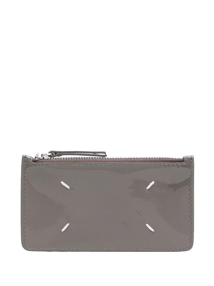 Maison Margiela Vernice four-stitch wallet - Grey Cover