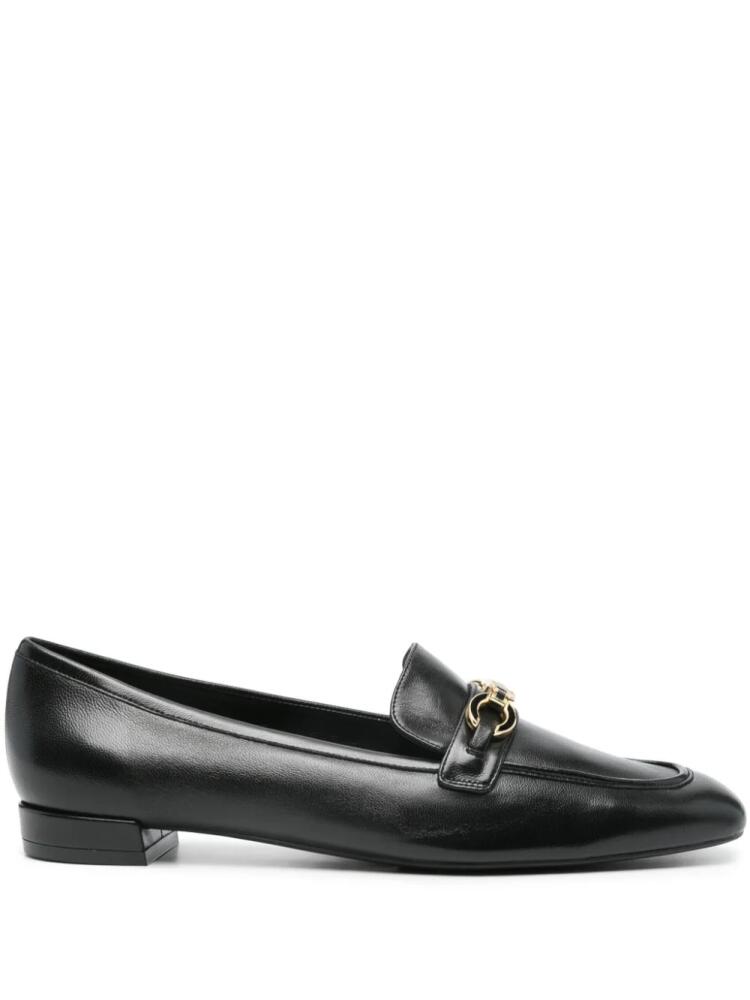 Stuart Weitzman logo-plaque leather loafers - Black Cover