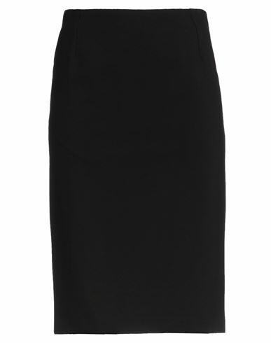 Emisphere Woman Midi skirt Black Viscose, Nylon, Elastane Cover