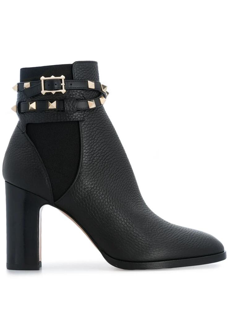 Valentino Garavani Rockstud 90mm leather ankle boots - Black Cover