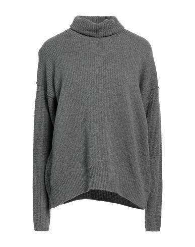 Crossley Woman Turtleneck Light grey Wool, Cashmere Cover