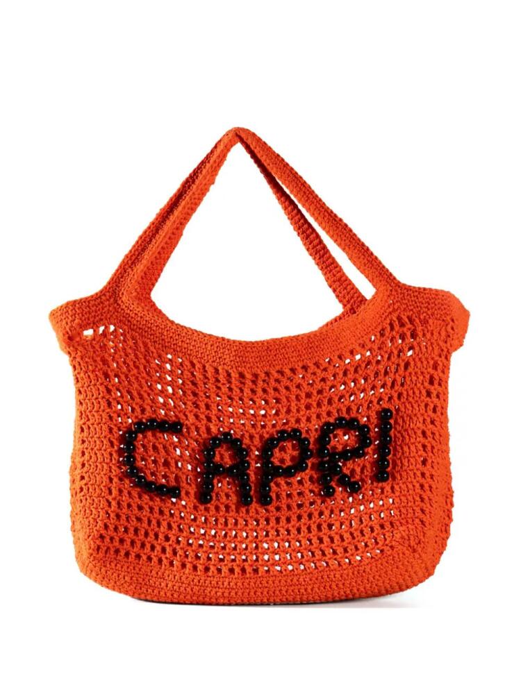 Nannacay Mabel Capri crochet tote bag - Orange Cover