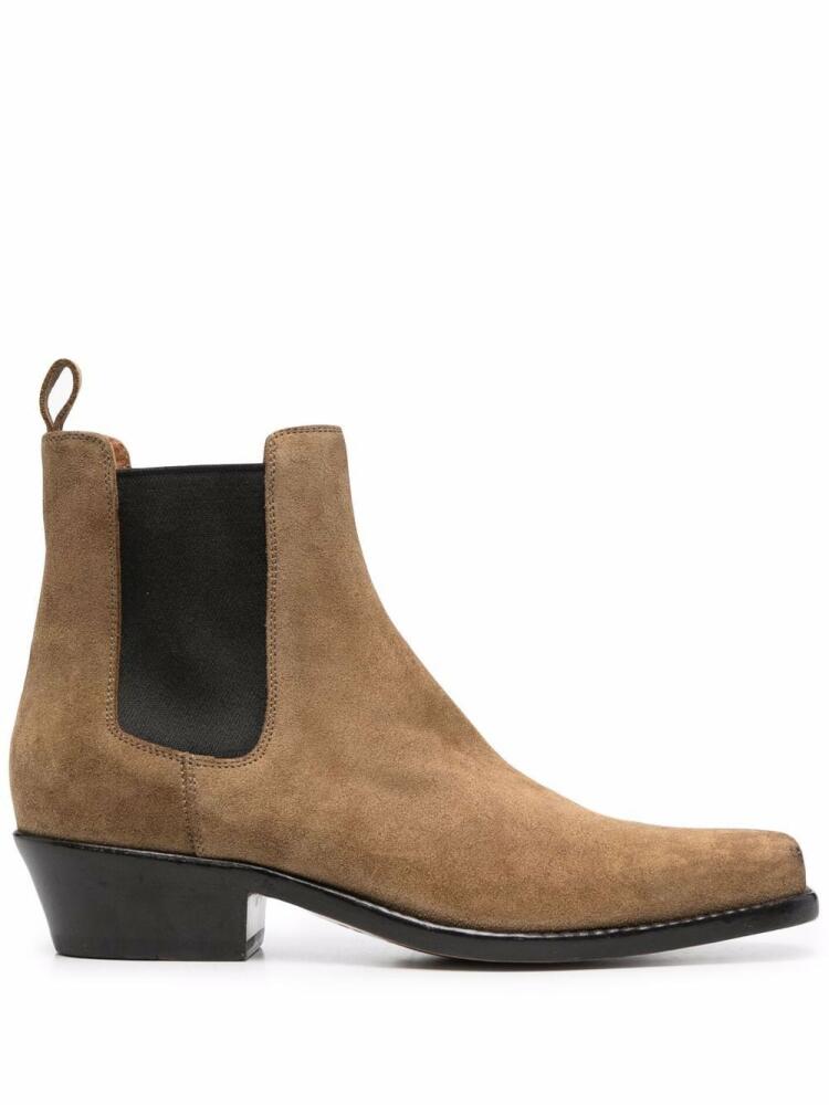 Buttero block-heel ankle boots - Neutrals Cover