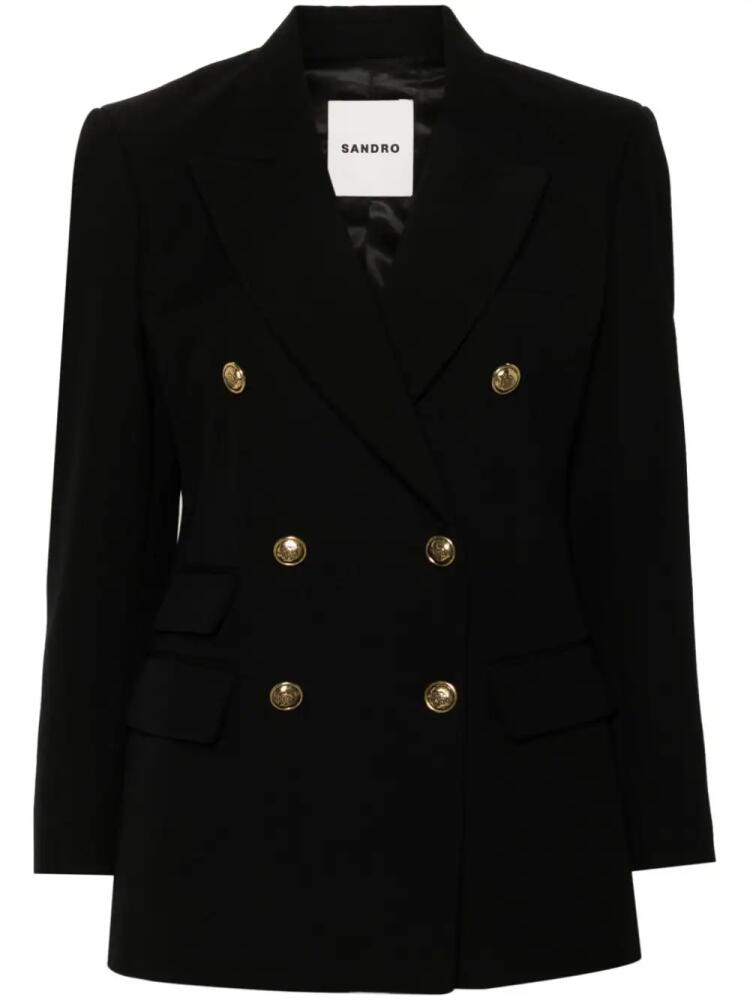 SANDRO double-breasted blazer - Black Cover