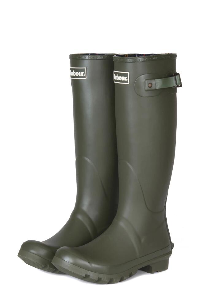 Barbour Bede Rain Boot in Olive Cover