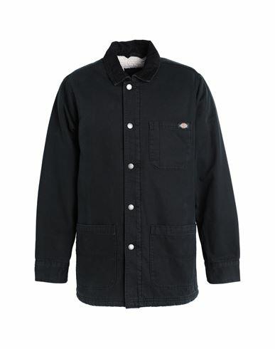 Dickies Duck High Pile Flce Line Chore Jckt Man Coat Black Cotton Cover