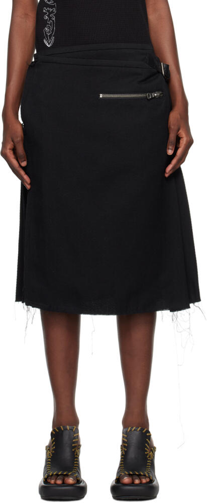 Andersson Bell Black Camtton Midi Skirt Cover