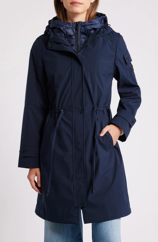 Sam Edelman Hooded Longline Parka in Navy Cover