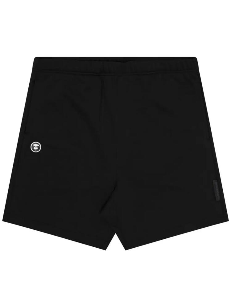 AAPE BY *A BATHING APE® logo-patch elasticated-waist shorts - Black Cover