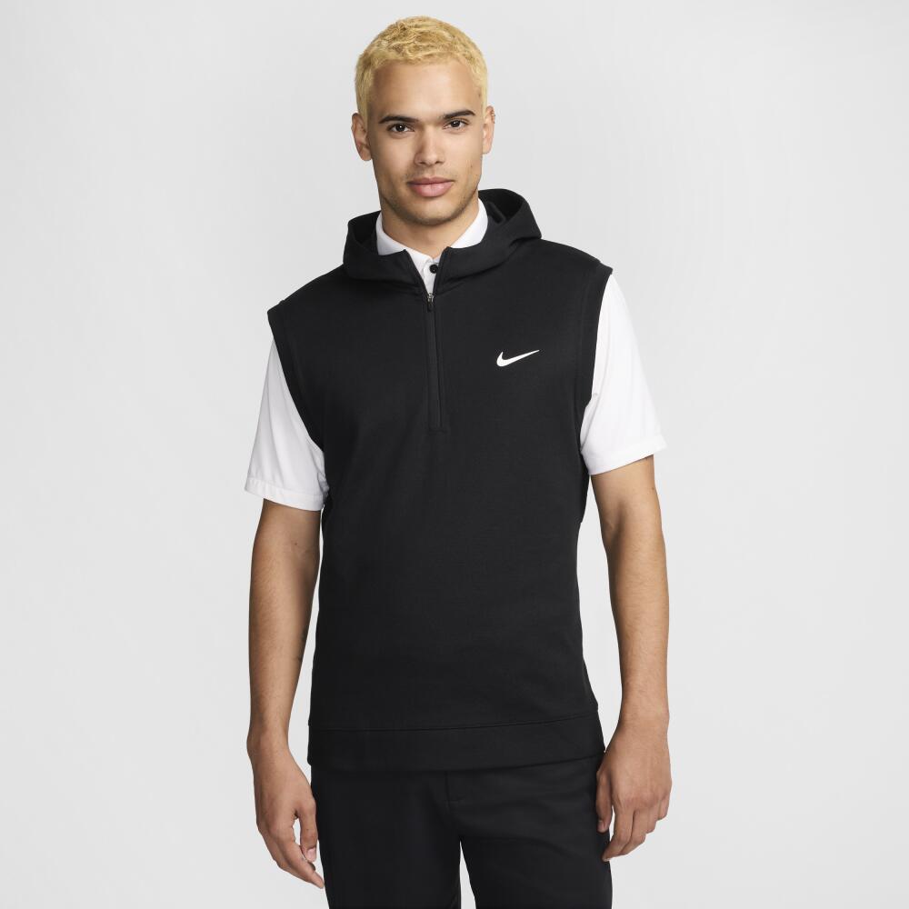 Nike Men's Tour Golf Vest Hoodie in Black Cover