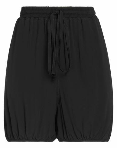 N°21 Woman Shorts & Bermuda Shorts Black Cotton, Acetate, Silk Cover