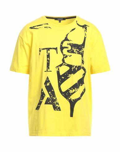 Trussardi Action Man T-shirt Yellow Cotton, Polyamide Cover