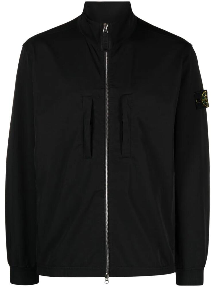 Stone Island Compass-motif bomber jacket - Black Cover