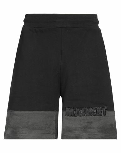 Market Man Shorts & Bermuda Shorts Black Cotton Cover