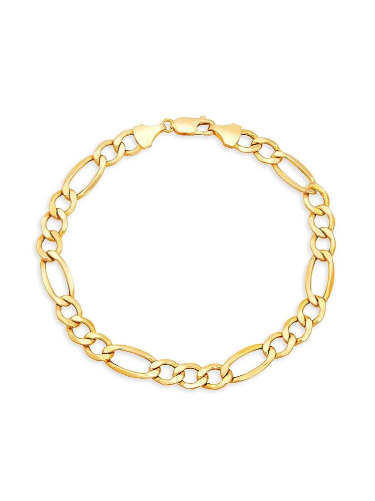 Saks Fifth Avenue Men's 14K Yellow Gold Figaro Chain Bracelet Cover