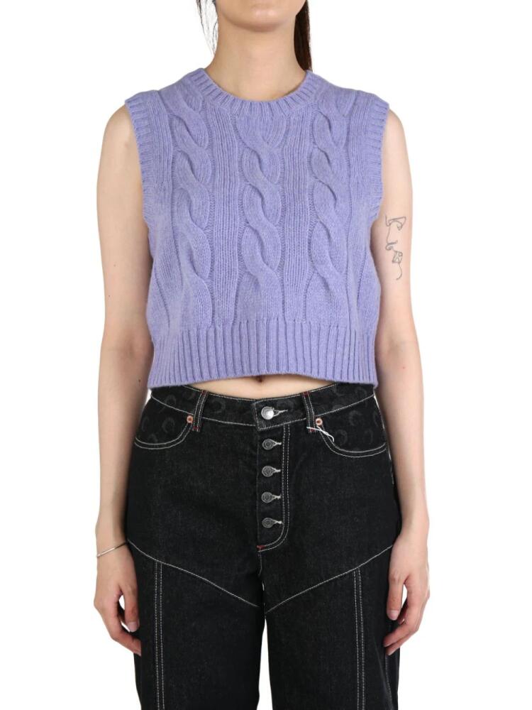 Polo Ralph Lauren cable-knit vest - Purple Cover