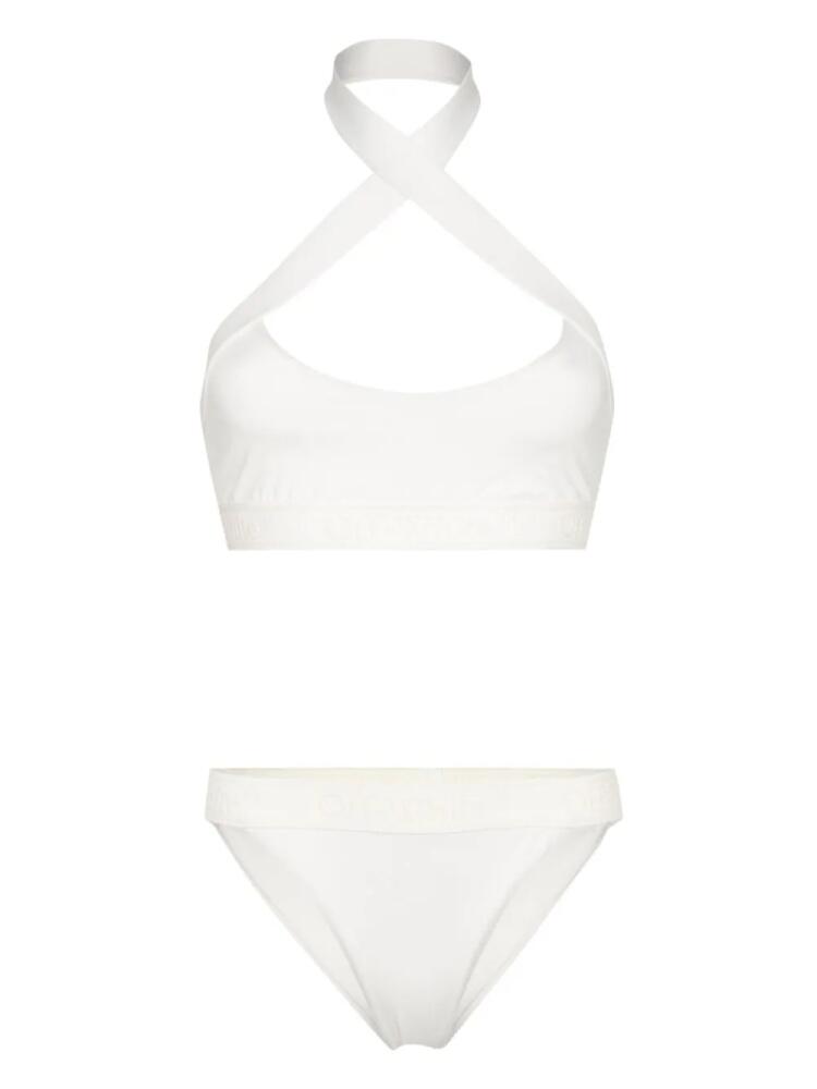 Off-White logo-embroidered bikini - Neutrals Cover