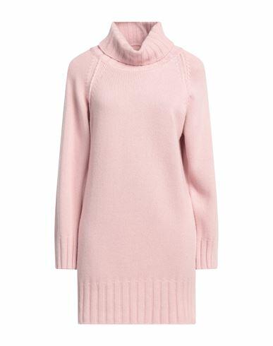 N. o.w. Andrea Rosati Cashmere Woman Turtleneck Pink Cashmere, Viscose, Wool, Polyamide Cover