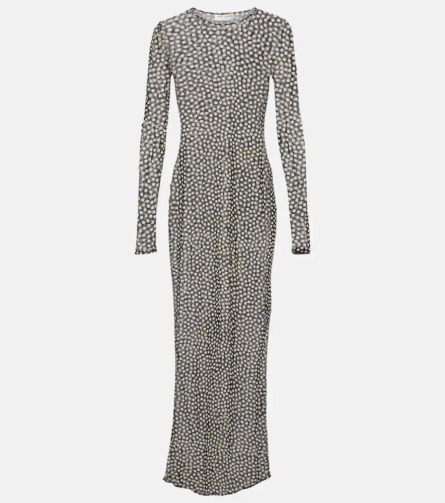 Saint Laurent Polka-dot maxi dress Cover