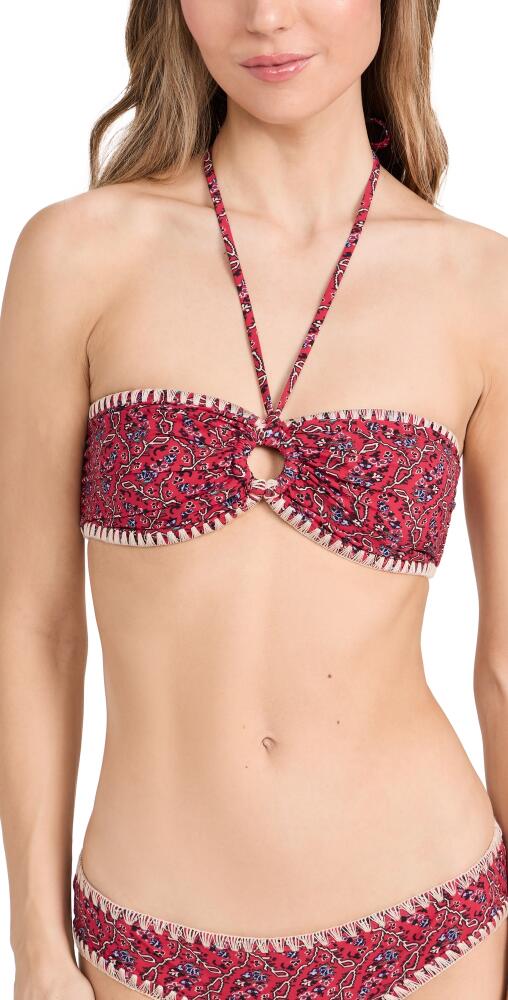 Isabel Marant Starnea Bikini Top Cranberry Cover