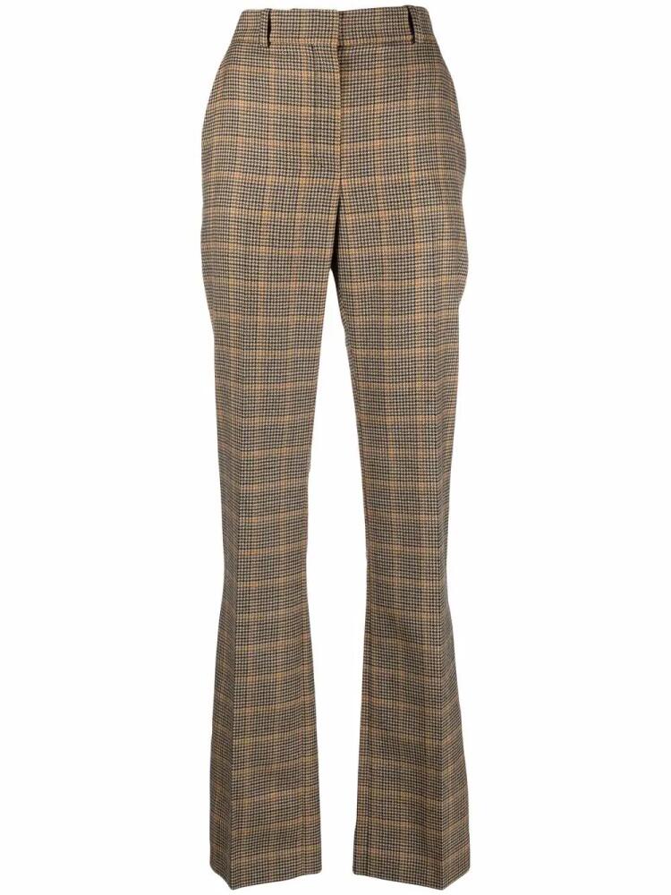 Nina Ricci houndstooth checked straight-leg trousers - Neutrals Cover