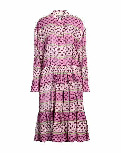 Marni Woman Midi dress Pink Ramie Cover