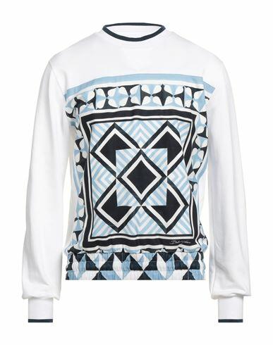 Dolce & gabbana Man Sweatshirt White Cotton, Linen Cover