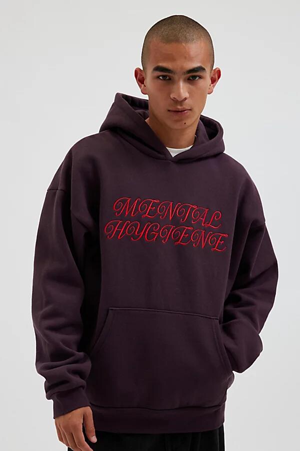 OBEY Mental Hygiene Hoodie Sweatshirt in Plum Cover